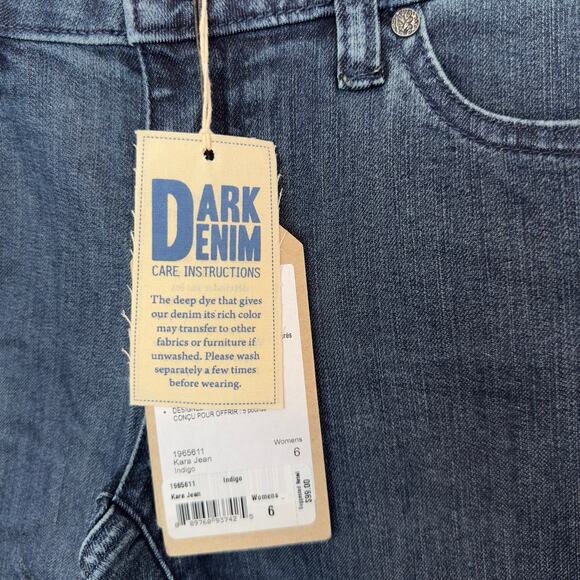 NWT Prana Women’s Kara Jean Straight Leg Size 6/28 Denim Stretch Sustainable - Picture 12 of 14
